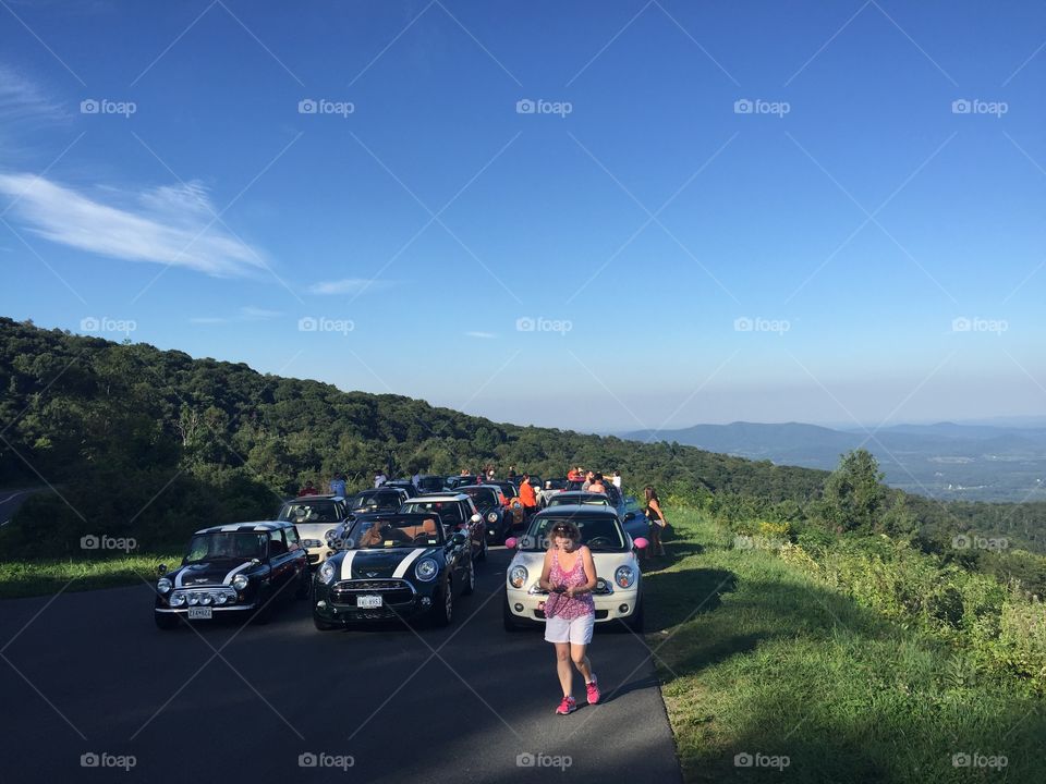 Mini Coopers on Shenandoah Drive