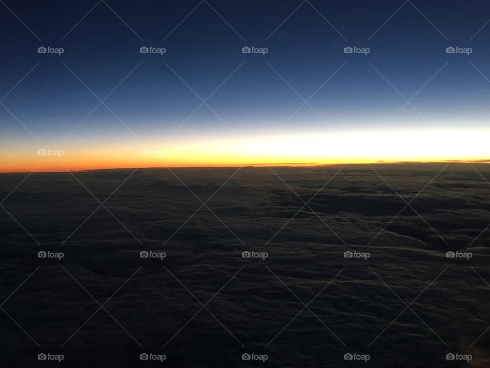 Dramatic sky at sunset