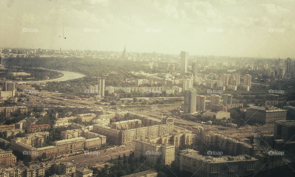 Moscow . view from the 40th floor 