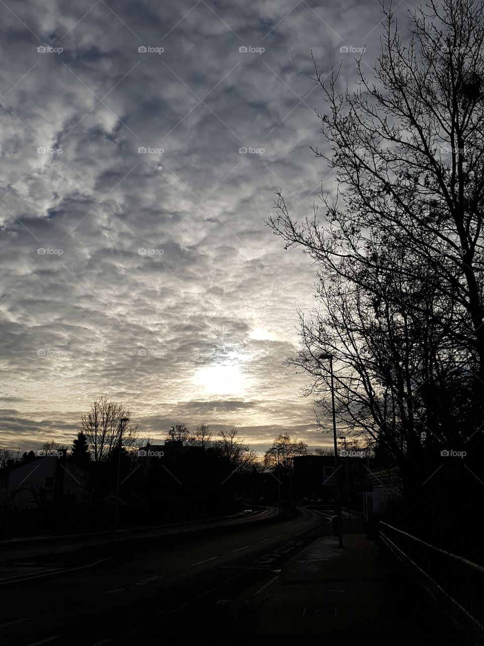 Sonnenuntergang auf dem Feld