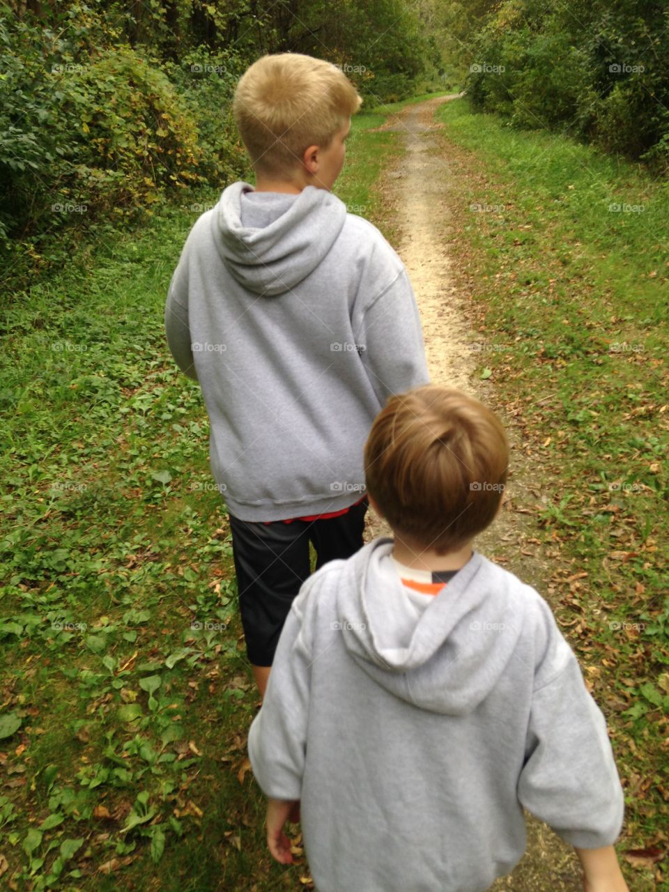 Hiking with my grandsons