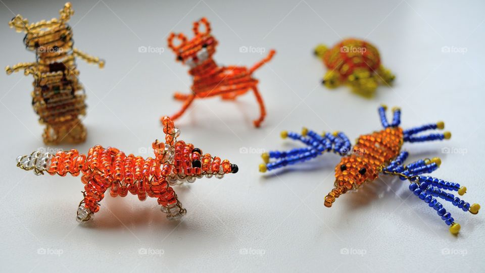 animals beads art