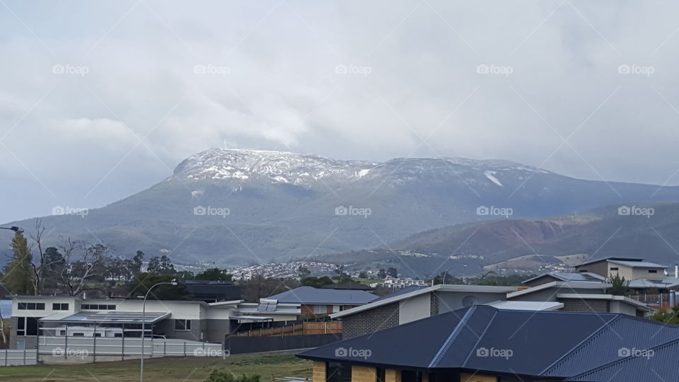 snow on the mountain