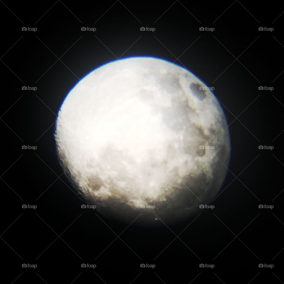 Moon through a Telescope