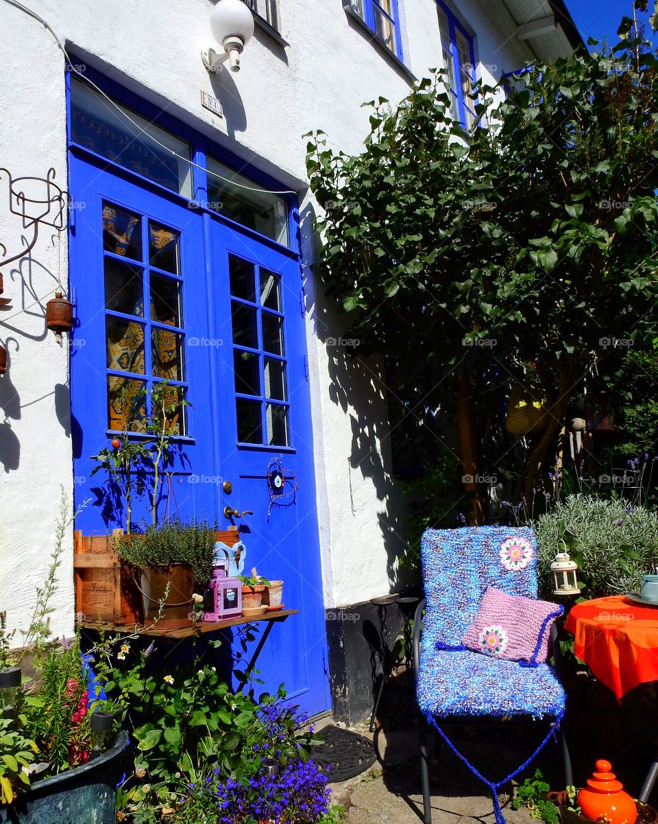 Colorful yard