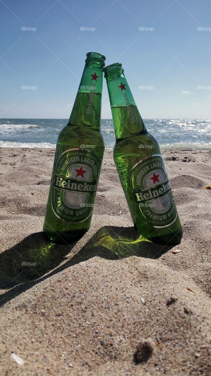beer on the beach