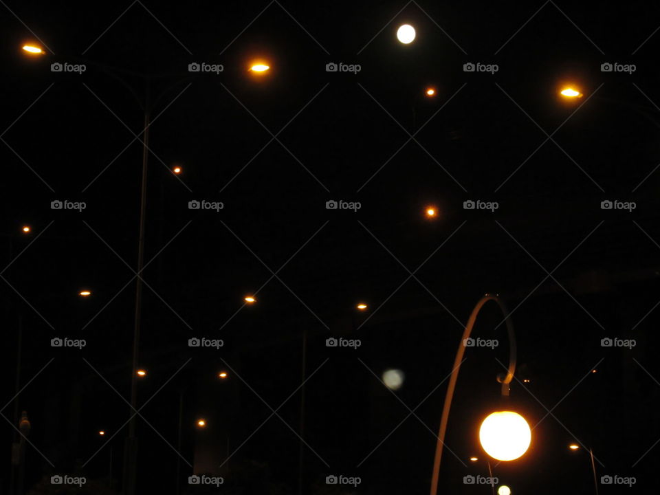 full moon and lanterns, find the moon