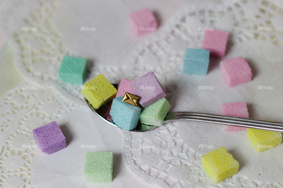 teatime colorful sugarcubes 