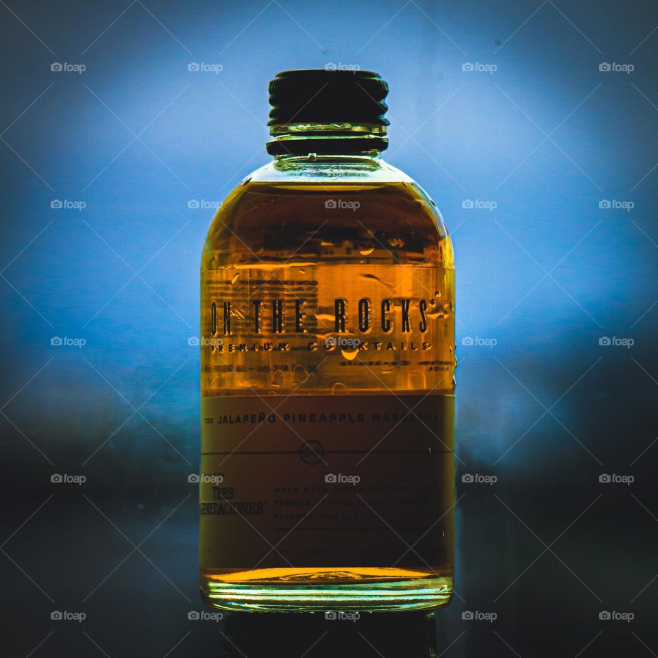 On the rocks blued over.