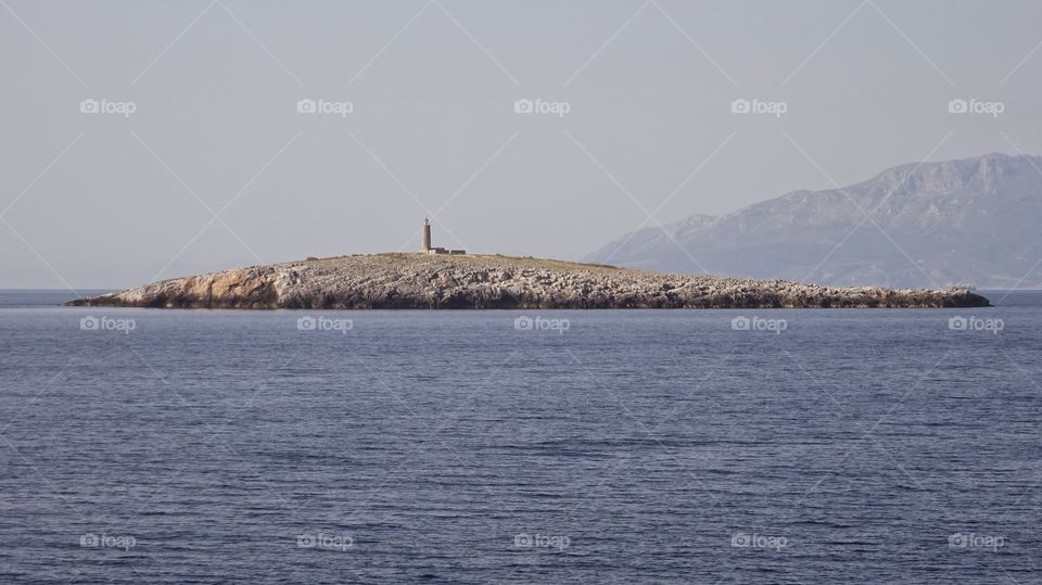 Greece Skyros island lighthouse. Greece Skyros island lighthouse