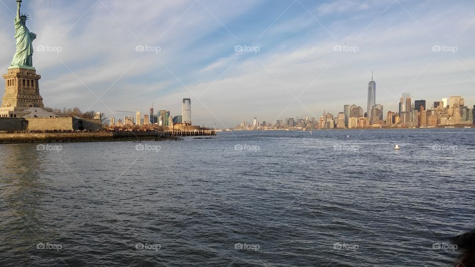 Water, City, Architecture, River, Skyline