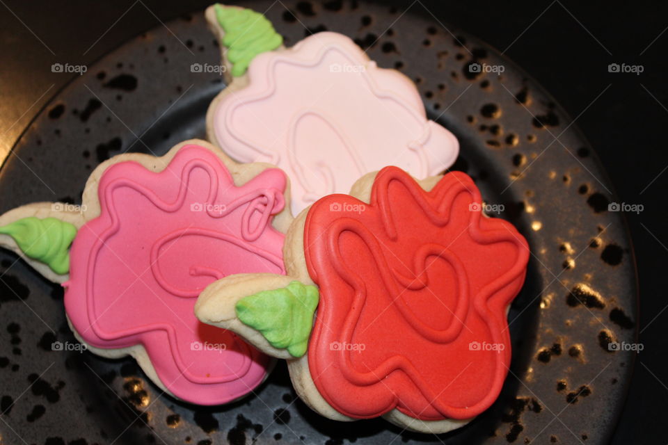 Flower Sugar Cookies with Royal Icing