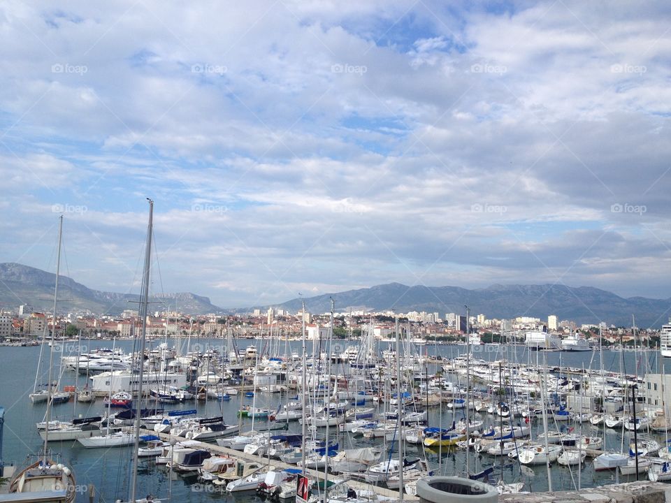 Marina in the City of Split