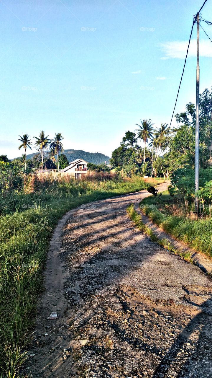 Very good view from my village in Singkawang at the south of Singkawang city west borneo