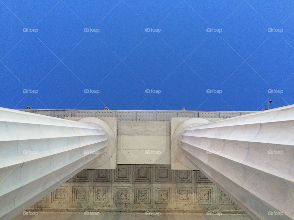 Underside of Lincoln Memorial