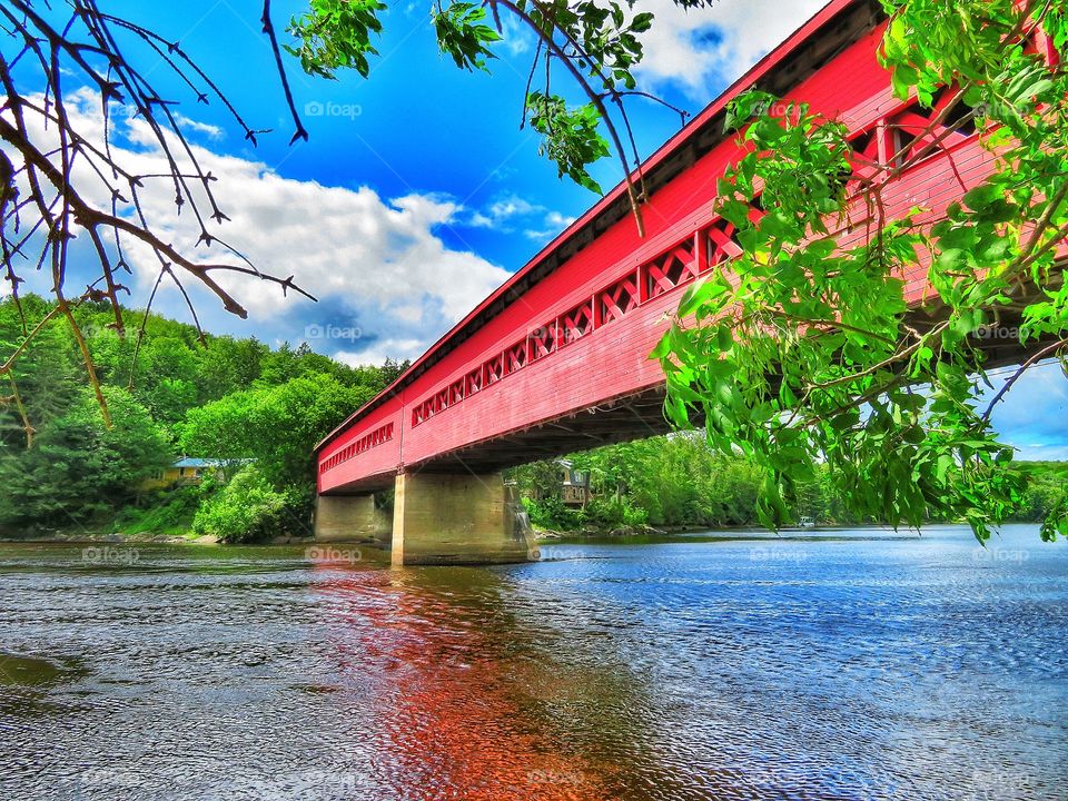 Covered bridge Wakefield Quebec 