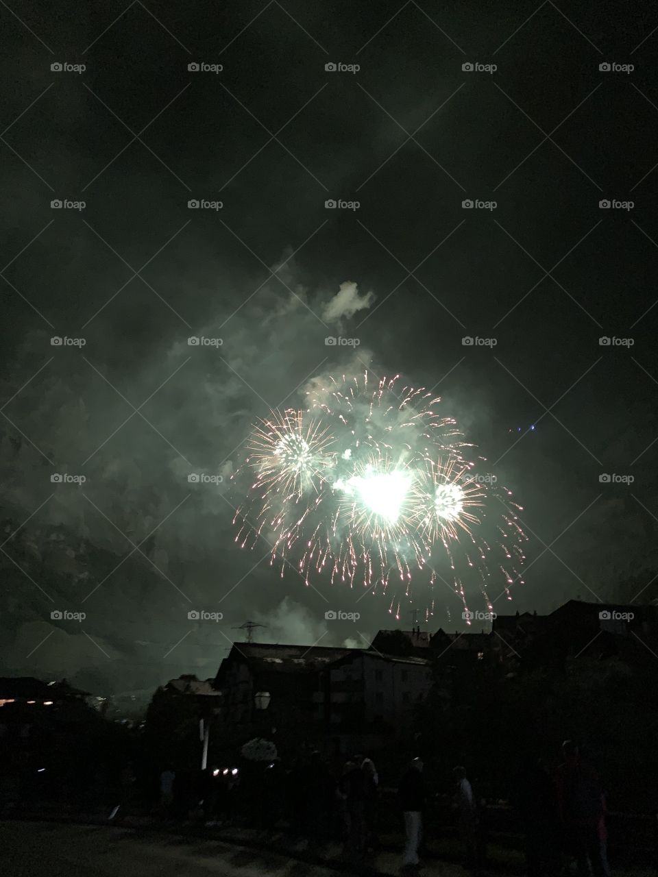 Fireworks in Vallis, CH