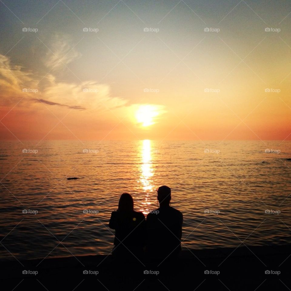 Sunset in Visby with my love