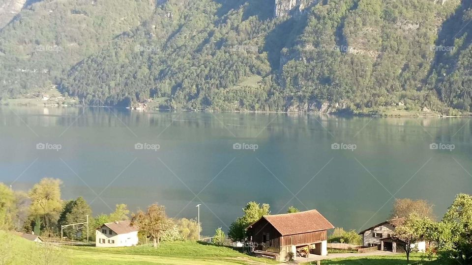 Samtisersee Switzerland lake