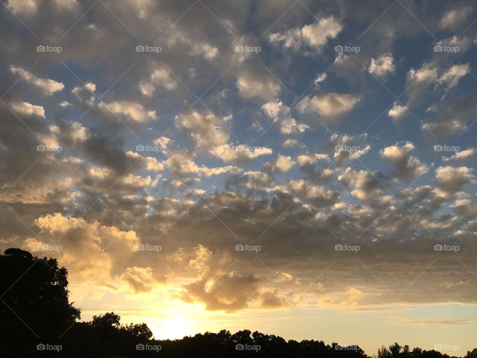 Sunset skies. Big Island Hawaii. 