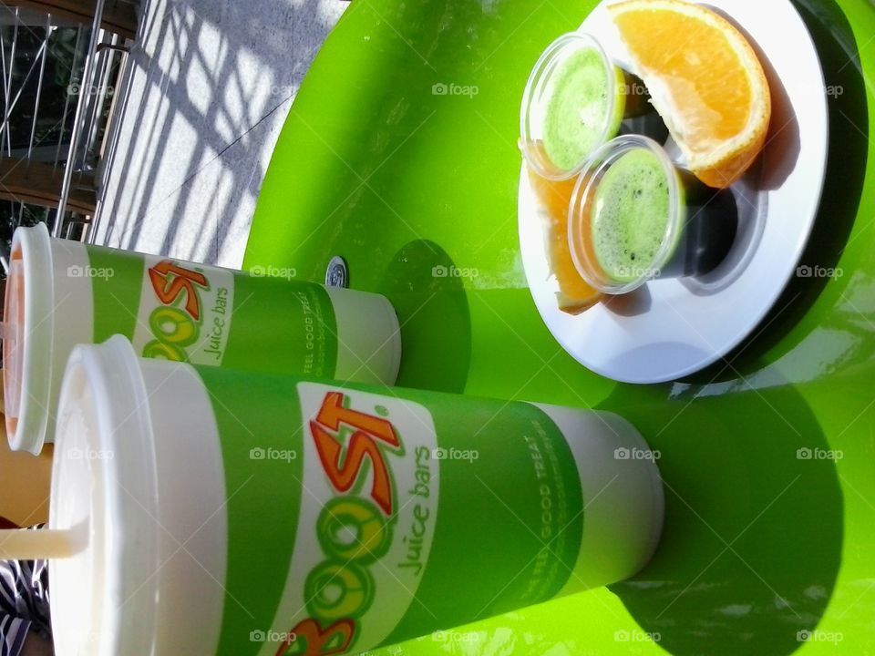 Boost juice bar healthy drink . energy booster 