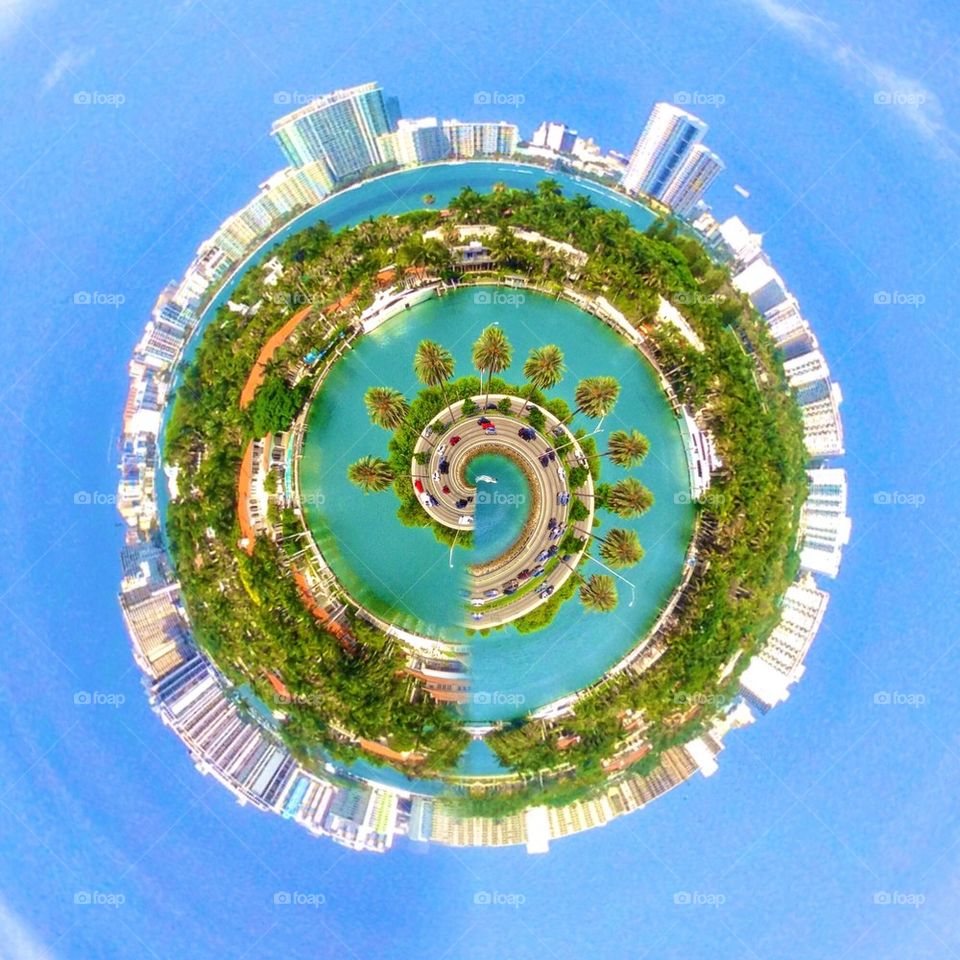 Tiny planet Miami