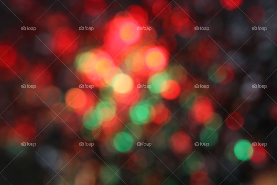 Close-up of a blurred christmas lights