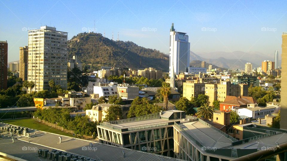 santiago centro. gorgeous view from my flat in santiago 