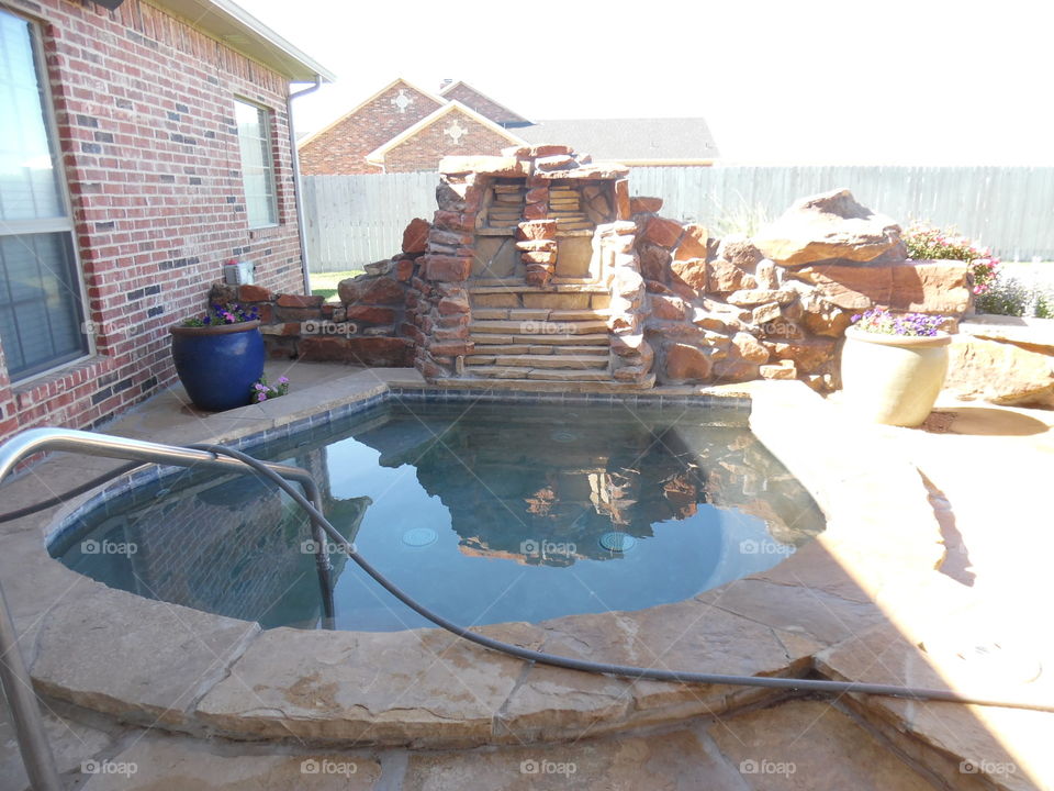 Back yard spa ♨