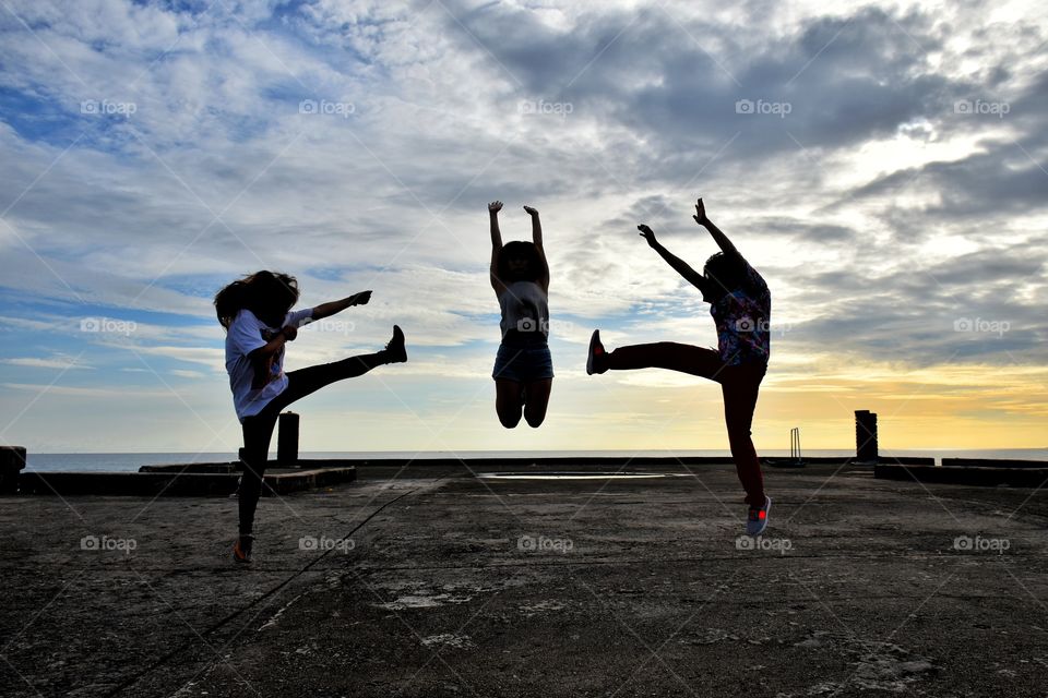 there jumping at the bridge