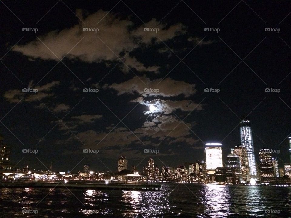 Moon over the Hudson