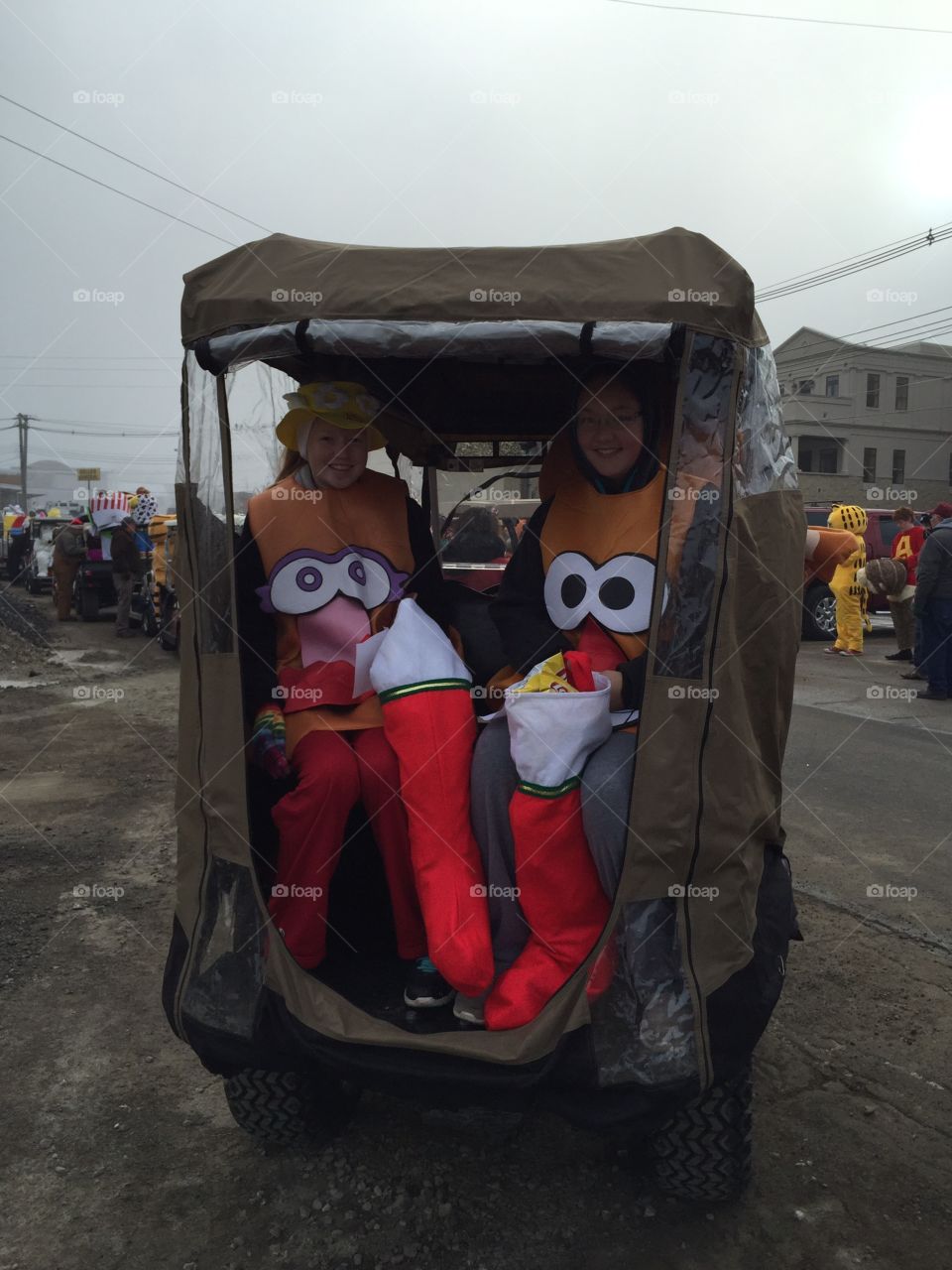 Potato Heads in the Golf Cart Parade