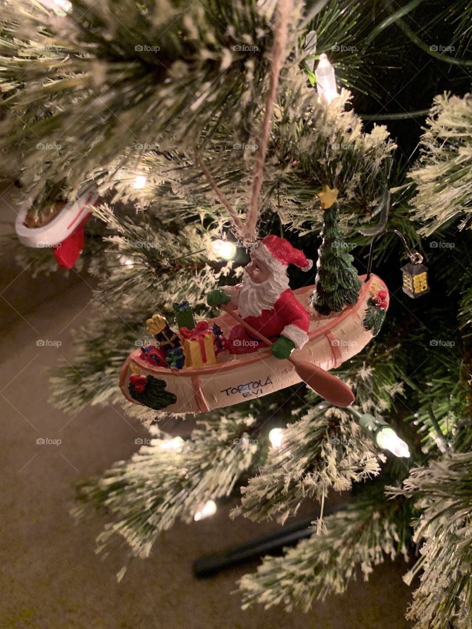 Rowing Santa