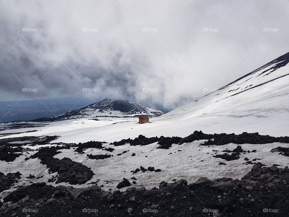 Little house on the top of the mountain.