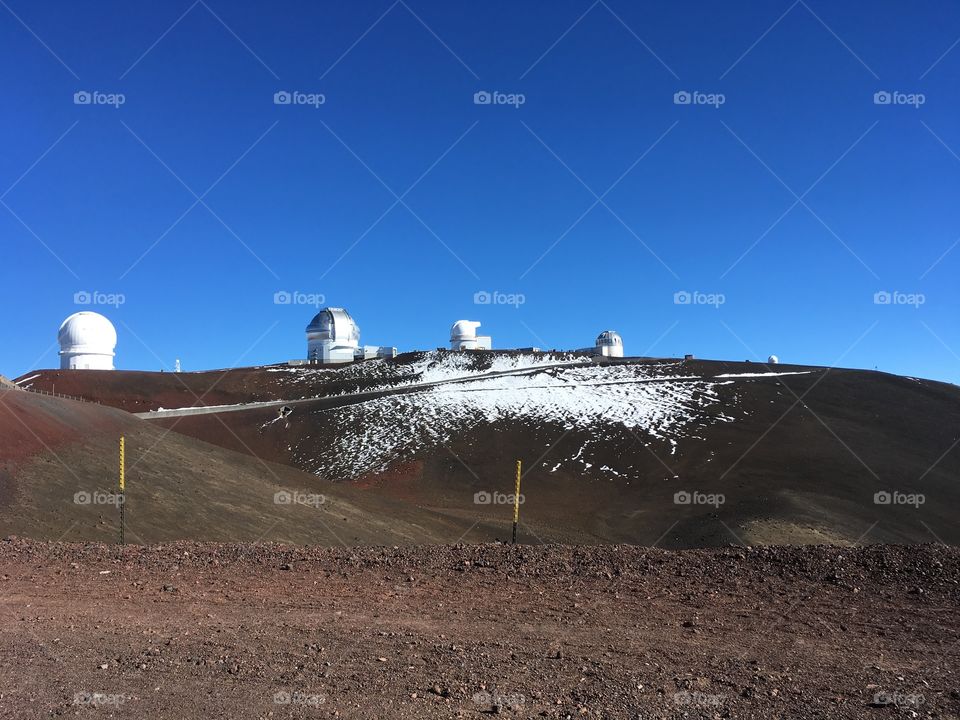Snow on Mauna Kea
