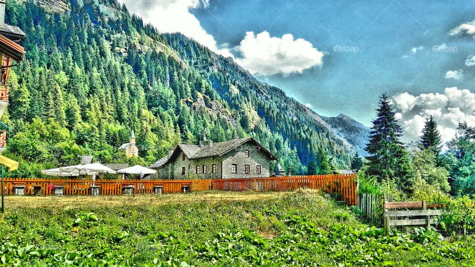 Mountain landscape hdr