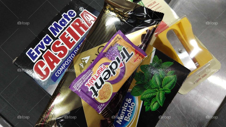 Produtos de supermercado.