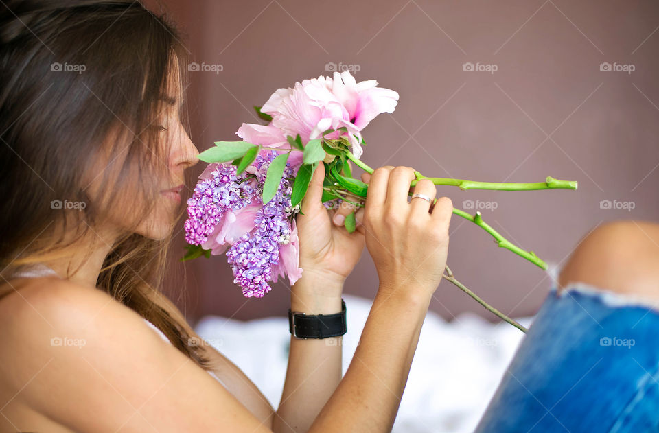 Woman, Girl, Flower, People, Wedding