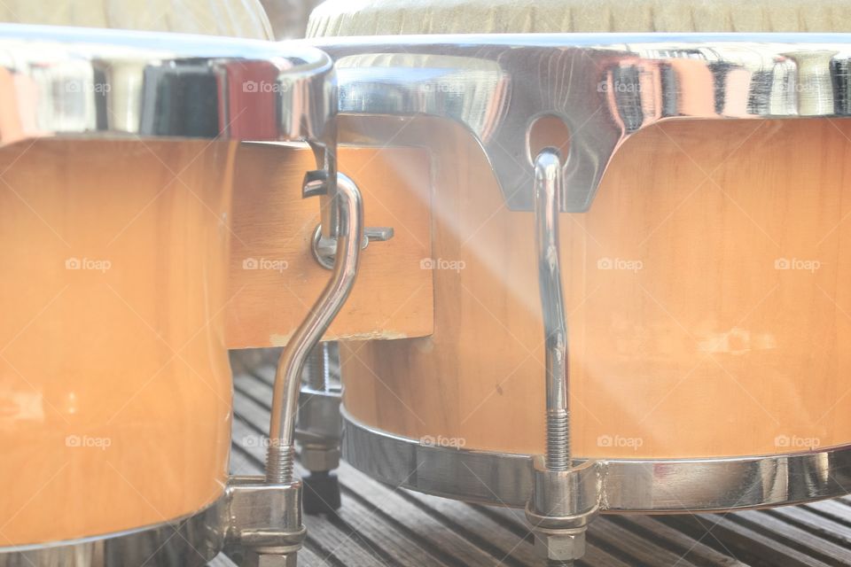 Bongos with sun flare 