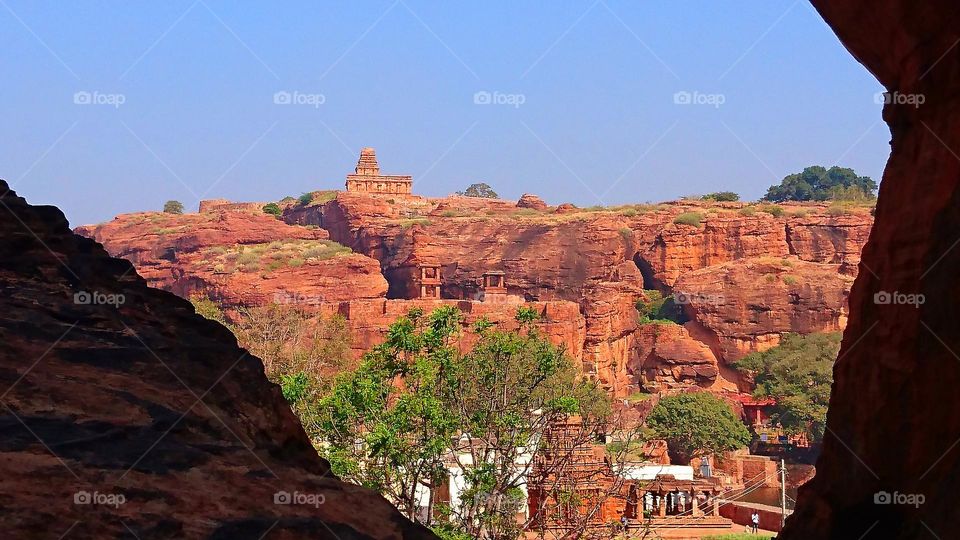 Badami  mountain temple