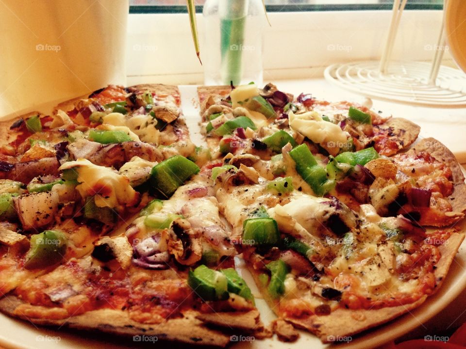 Pizza. Home made pizza 