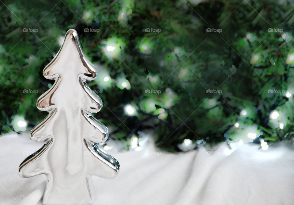 Silver Christmas tree