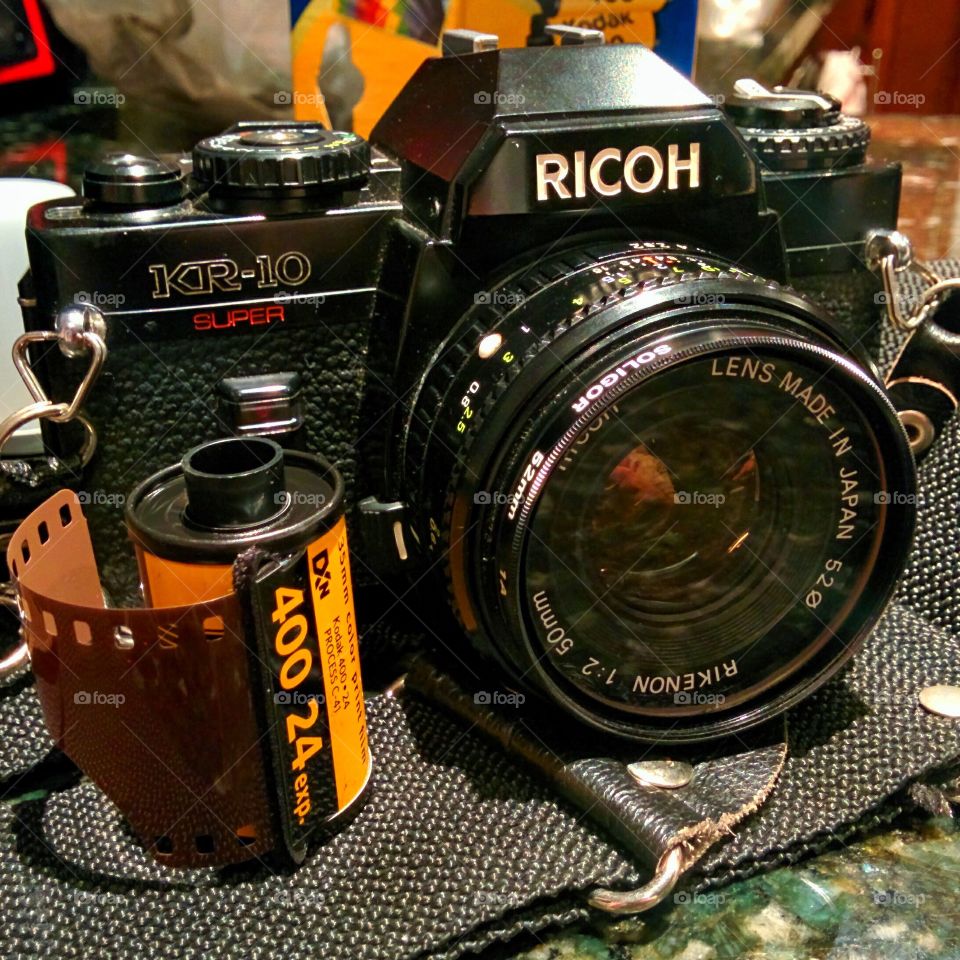 Film SLR. I found this gem in a thrift shop. Shoots perfect images!