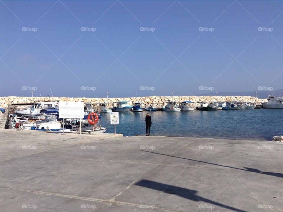 Latsi harbour Cyprus.