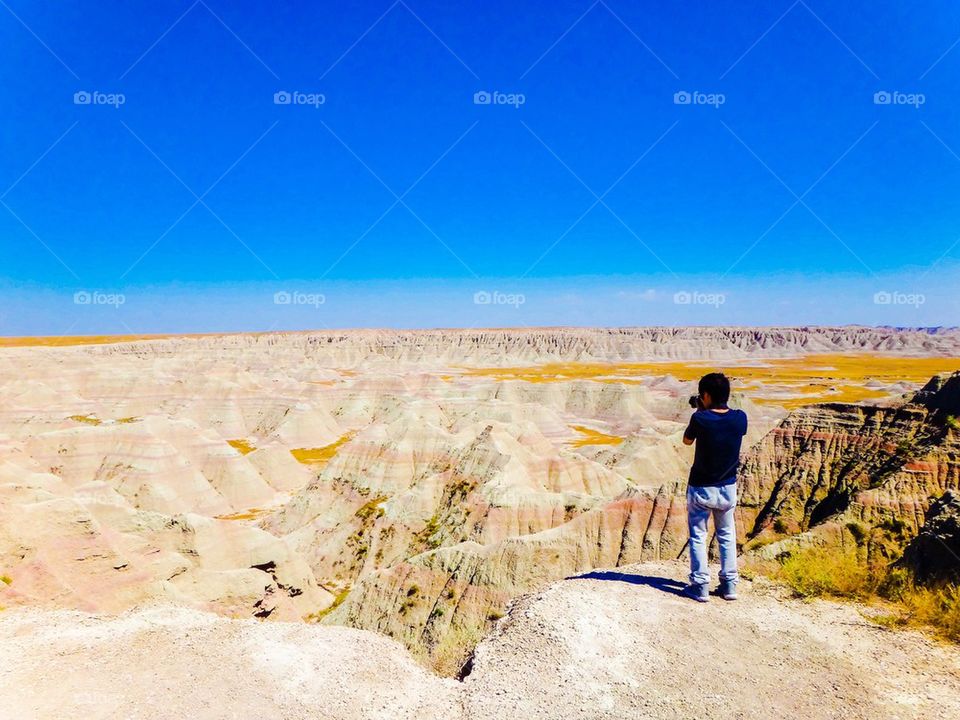 World of yellow and blue