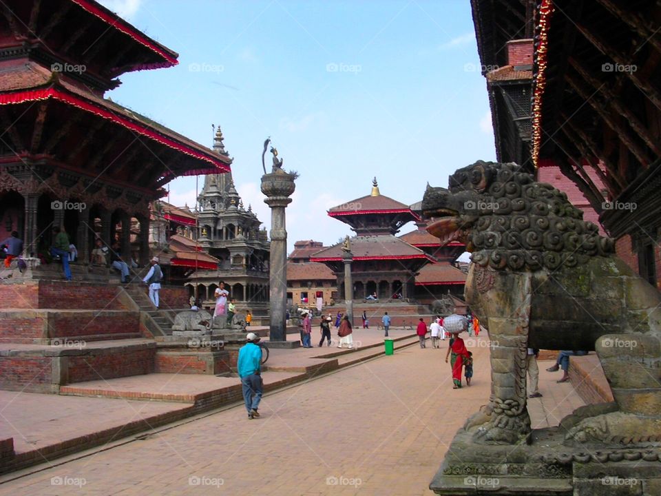 Durbar square, Kathmandu. Before the earthquake 