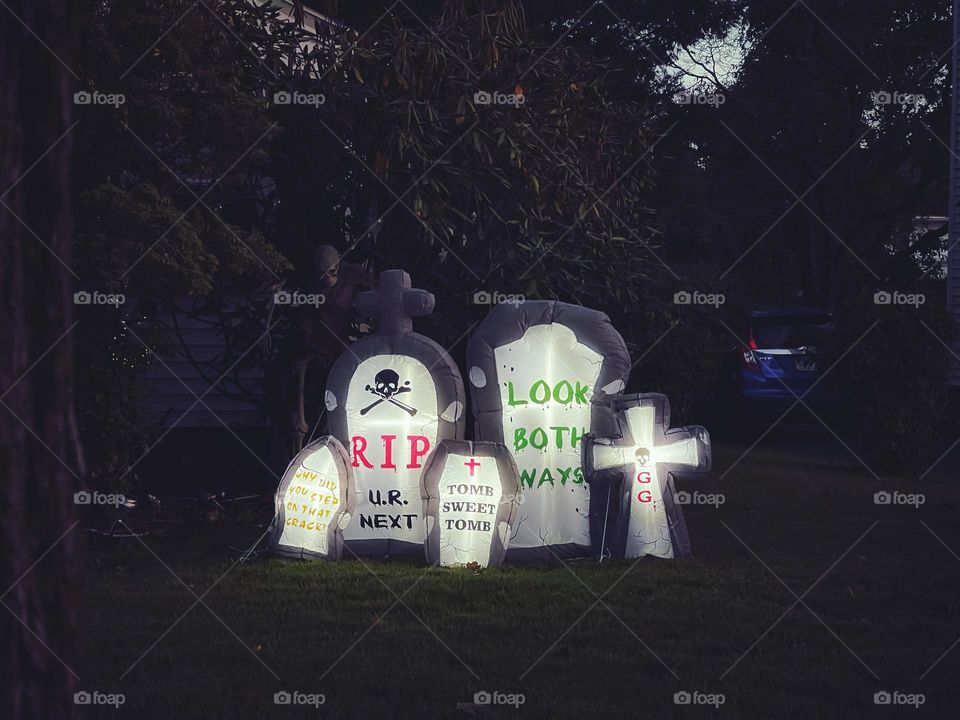 Inflatable Halloween decorations 