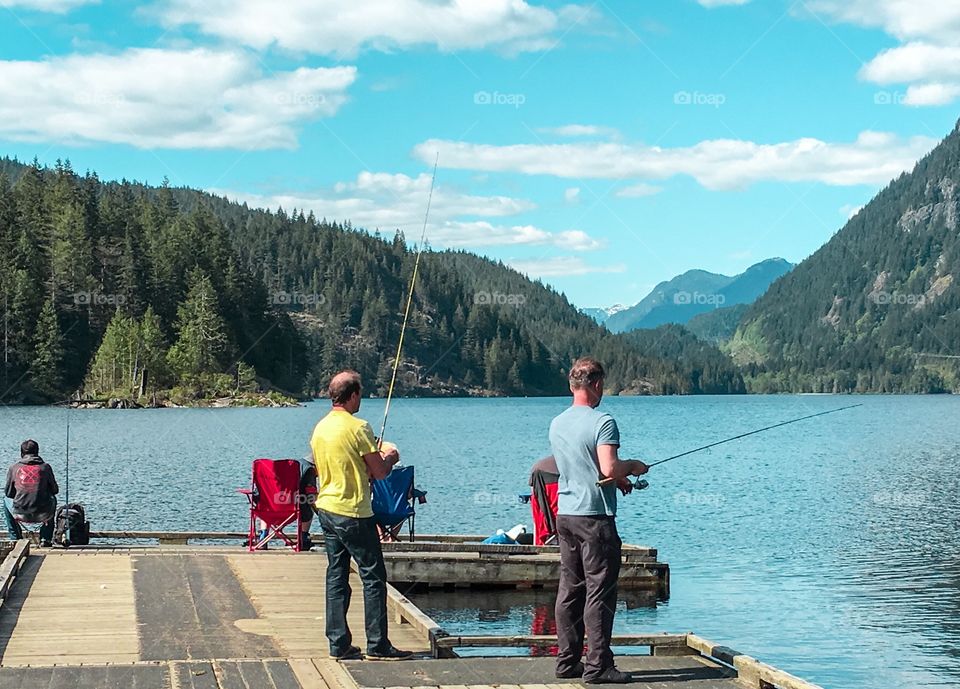 Beautiful Buntzen lake in British Columbia close to Vancouver, fed by glaciers, this reservoir facing north also offers good fishing as well as a long trail around the lake. 