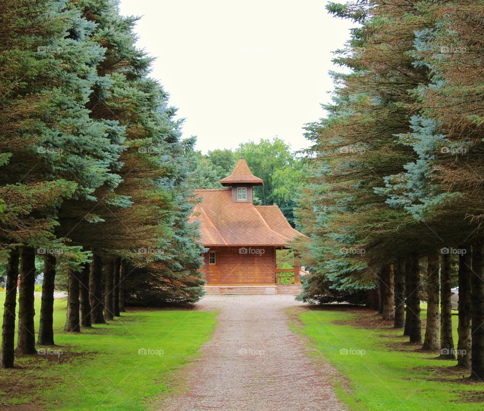 path to church
