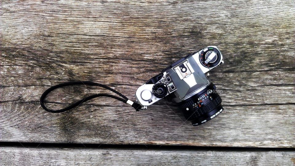 vintage SLR camera